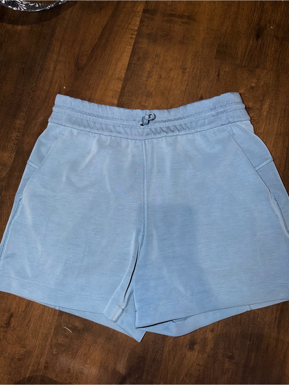 lululemon athletica light blue comfy shorts